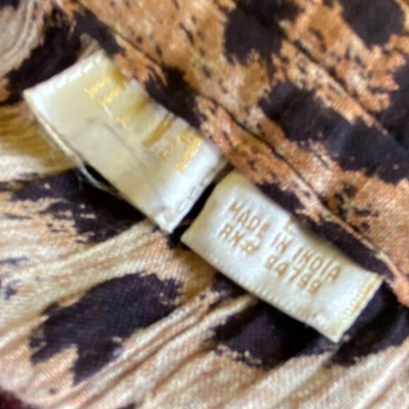 Leopard Print Red Rose Floral Skirt‎ Large Boho Retro Punk Rock Western Goth Y2k - Picture 3 of 4